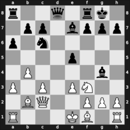 1951 Sopot – Round 5 – Sebestyen, Bela – 1/2-1/2 – Neikirkh, Oleg – G25