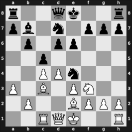 1951 Staunton Memorial – Round 8 – Klein Hansen, Emil – 1/2-1/2 – Golombek, Harry – G58