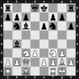 1951 Tashkent m – Round 4 – Petrosian, Tigran A. – 1-0 – Mukhitdinov, Mamadzhan – G4