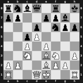 1951 Tashkent m – Round 10 – Petrosian, Tigran A. – 1-0 – Mukhitdinov, Mamadzhan – G10