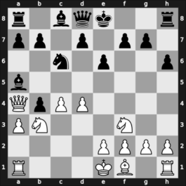 1951 URS Ch sf – Round 1 – Kholmov, Ratmir D – 1-0 – Abramovich Furman, Semyon – G1
