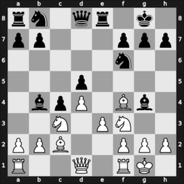 1951 URS Ch sf – Round 1 – Shamkovich, Leonid – 1-0 – Taimanov, Mark E – G2