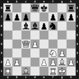 1951 URS Ch sf – Round 17 – Taimanov, Mark E – 1-0 – Kotlerman, S. – G24