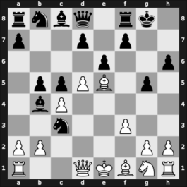 1951 URS Ch sf – Round 19 – Levenfish, Grigory – 0-1 – Estrin, Yakov – G27