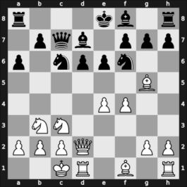 1951 URS Ch sf – Round 1 – Tolush, Alexander V – 1-0 – Kuzminykh, Evgeny – G2