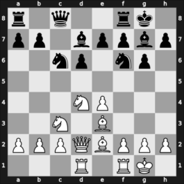 1951 URS Ch sf – Round 10 – Koifman, Ilya I – 0-1 – Dubinin, Peter – G9