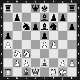 1951 URS Ch sf – Round 15 – Ravinsky, Grigory – 1-0 – Ufimtsev, Anatoly – G17