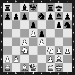 1951 URS Ch sf Leningrad RUS – Round 7 – Terpugov, Evgeny – 0-1 – Krogius, Nikolai V – G10