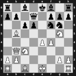 1951 URS Ch sf Leningrad RUS – Round 7 – Lutikov, Anatoly S – 1-0 – Lisitsin, Georgy – G11