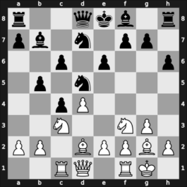 1951 URS Ch sf Lviv UKR – Round 18 – Ragozin, Viacheslav – 0-1 – Poliak, Evsey – G13
