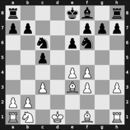 1951 Vancouver – Round 1 – Bohatyrchuk, Fedir Parfenovych – 1/2-1/2 – Holowach, Walter – G10