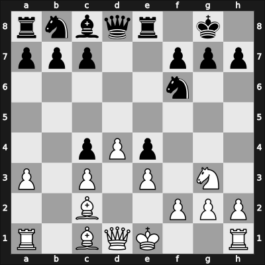 1951 YUG Ch 6th – Round 7 – Andric, Dragoslav – 0-1 – Karaklajic, Nikola – G34
