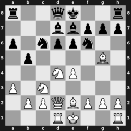 1951 YUG Ch 6th – Round 7 – Majstorovic, Ljubomir – 0-1 – Janosevic, Dragoljub – G37