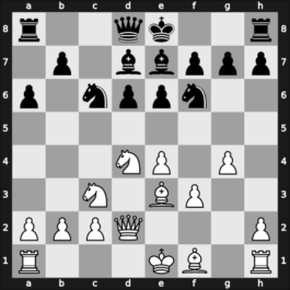 1951 YUG Ch 6th – Round 8 – Rabar, Braslav – 0-1 – Nedeljkovic, Srecko M – G43