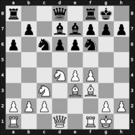 1951 YUG Ch 6th – Round 9 – Majstorovic, Ljubomir – 0-1 – Udovcic, Mijo – G49