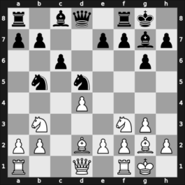 1951 YUG Ch 6th – Round 11 – Gligoric, Svetozar – 1/2-1/2 – Milic, Borislav – G59