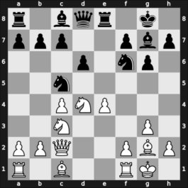1951 YUG Ch 6th – Round 11 – Nedeljkovic, Srecko M – 0-1 – Udovcic, Mijo – G61