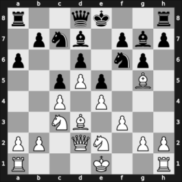 1951 YUG Ch 6th – Round 15 – Gligoric, Svetozar – 1/2-1/2 – Udovcic, Mijo – G85