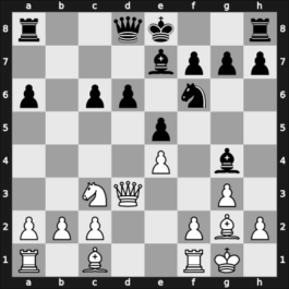 1951 YUG Ch 6th – Round 15 – Matanovic, Aleksandar – 1-0 – Janosevic, Dragoljub – G86