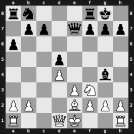 1951 YUG Ch 7th – Round 5 – Udovcic, Mijo – 1/2-1/2 – Puc, Stojan – G35