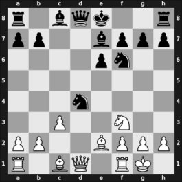 1951 YUG Ch 7th – Round 5 – Trifunovic, Petar – 1/2-1/2 – Gligoric, Svetozar – G39