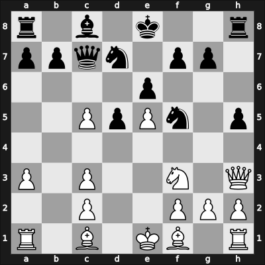 1952 Belgrade – Round 1 – Alexander, Conol Hugh – 1/2-1/2 – Matanovic, Aleksandar – G20