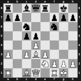 1952 Budapest – Round 14 – Petrosian, Tigran A. – 1-0 – Troianescu, Octav – G125