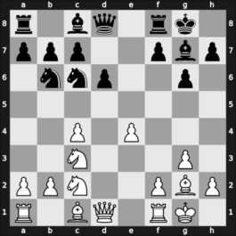 1952 HUN Ch 08th – Round 6 – Negyesy, Gyorgy – 1/2-1/2 – Barcza, Gedeon – G4