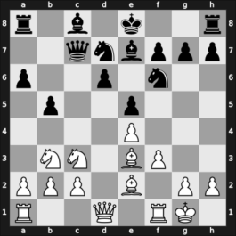 1952 Havana – Round 3 – Romero Aguilar, Ricardo Alberto – 1/2-1/2 – Rossolimo, Nicolas – G53