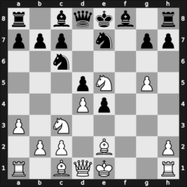 1952 Havana – Round 11 – Jimenez Zerquera, Eleazar – 0-1 – Rossolimo, Nicolas – G92
