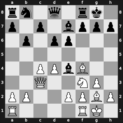 1952 Hoogovens – Round 4 – Bouwmeester, Hans – 1/2-1/2 – Yanofsky, Daniel Abraham – G23