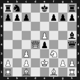 1952 Hoogovens – Round 9 – Donner, Jan-Hein – 1/2-1/2 – Kramer, Haije – G42