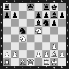 1952 Hungary Ch – Round 14 – Bakonyi, Elek – 0-1 – Barcza, Gedeon – G80