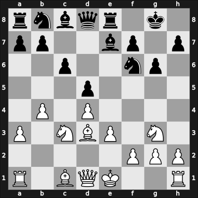 1952 La Habana – Round 16 – Reshevsky, Samuel – 1-0 – Jimenez Zerquera, Eleazar – G9