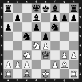 1952 Liberation – Round 15 – Matanovic, Aleksandar – 1/2-1/2 – Pirc, Vasja – G42