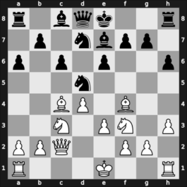 1952 Liverpool – Round 7 – Taimanov, Mark E – 1-0 – Pastuchov, Alexei – G12