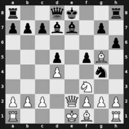 1952 Mar del Plata – Round 10 – Bolbochan, J. – 1/2-1/2 – Rossetto, Hector – G76