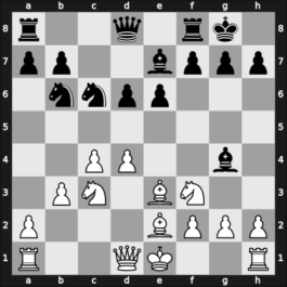 1952 Mar del Plata – Round 10 – Luckis, Marcos – 1/2-1/2 – Trifunovic, Petar – G77
