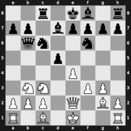 1952 Miedzyzdroje – Round 5 – Grynfeld, Izaak – 0-1 – Szily, Jozsef – G28