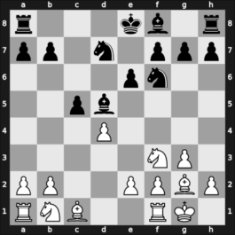 1952 Moskou ch-URS – Round 1 – Bronstein, David I – 1/2-1/2 – Smyslov, Vladimir – G40