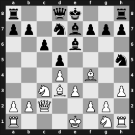 1952 New York m – Round 5 – Reshevsky, Samuel – 1-0 – Gligorić, Svetozar – G5