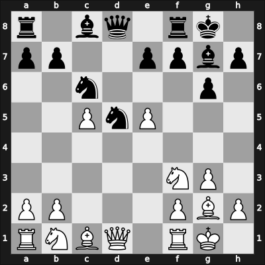 1952 Paignton Premier 2nd – Round 5 – Fairhurst, William – 1/2-1/2 – Yanofsky, Daniel Abraham – G12