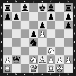 1952 Paignton Premier 2nd – Round 7 – Kitto, Francis E A – 0-1 – Yanofsky, Daniel Abraham – G18