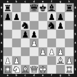 1952 USSR – Round 1 – Botvinnik, Mikhail – 1/2-1/2 – Geller, Efim P – G3