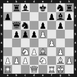 1952 USSR – Round 1 – Smyslov, Vladimir – 1-0 – Boleslavsky, Isaac – G11