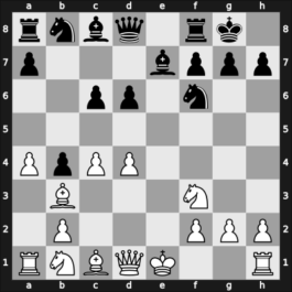 1952 Vienna 5152 – Round 9 – Matanovic, Aleksandar – 1/2-1/2 – Canal, Esteban – G11