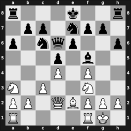 1952 Vienna 5253 – Round 9 – Nedeljkovic, Srecko M – 1/2-1/2 – Stoeckl, Ernst – G4