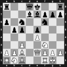 1952 Vienna 5253 – Round 11 – Kinzel, Anton – 1/2-1/2 – Stoeckl, Ernst – G5