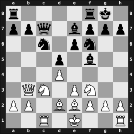 1952 Vienna 5253 Vienna AUT – Round ? – Gruenfeld, Ernst – 1/2-1/2 – Bisguier, Arthur B – G9