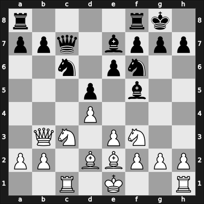1952 Vienna 5253 Vienna AUT – Round ? – Gruenfeld, Ernst – 1/2-1/2 – Bisguier, Arthur B – G9